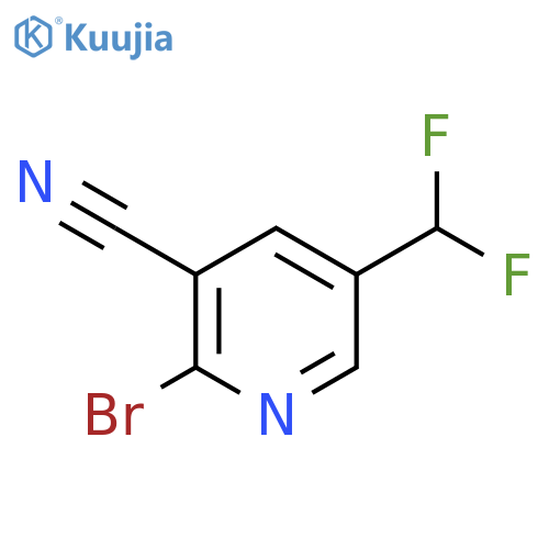 2-Bromo-3-cyano-5-(difluoromethyl)pyridine structure