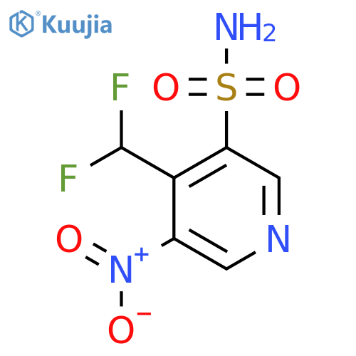 4-(Difluoromethyl)-3-nitropyridine-5-sulfonamide structure