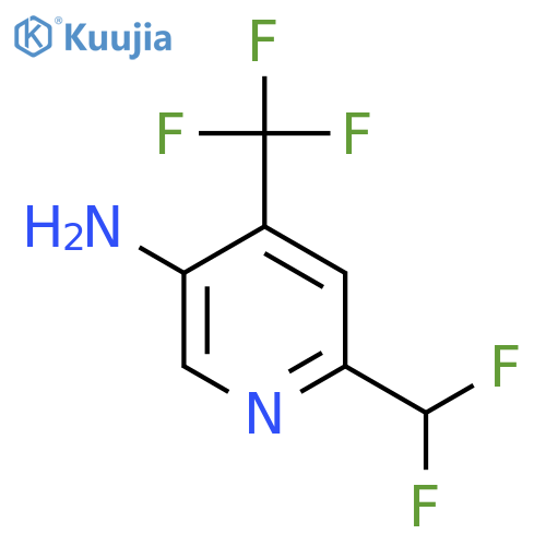 5-Amino-2-(difluoromethyl)-4-(trifluoromethyl)pyridine structure