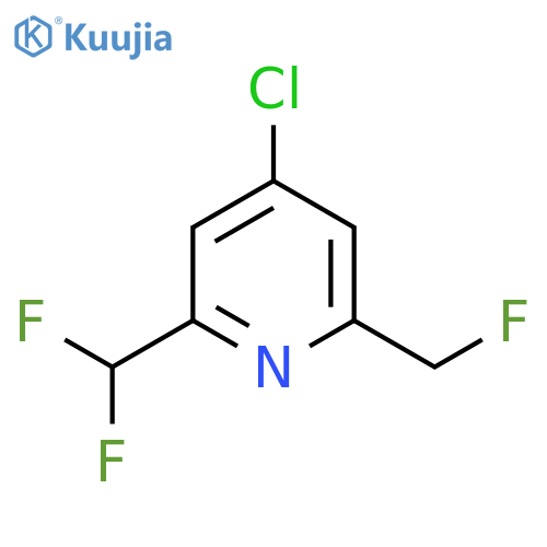 4-Chloro-2-(difluoromethyl)-6-(fluoromethyl)pyridine structure