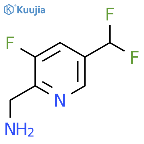 2-(Aminomethyl)-5-(difluoromethyl)-3-fluoropyridine structure