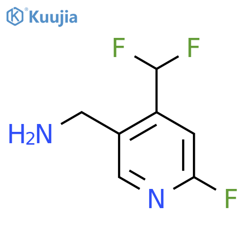 5-(Aminomethyl)-4-(difluoromethyl)-2-fluoropyridine structure