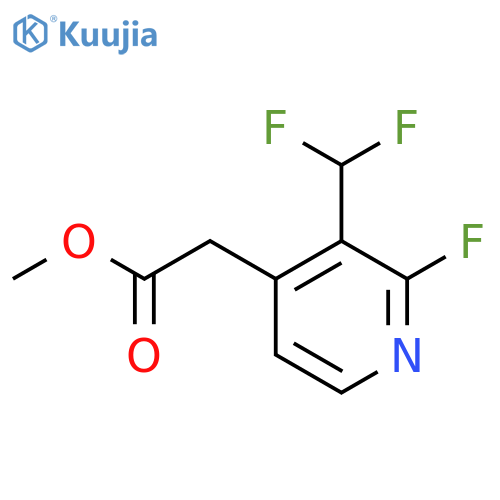 Methyl 3-(difluoromethyl)-2-fluoropyridine-4-acetate structure