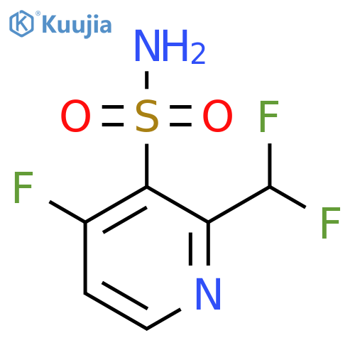 2-(Difluoromethyl)-4-fluoropyridine-3-sulfonamide structure