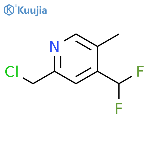 Pyridine, 2-(chloromethyl)-4-(difluoromethyl)-5-methyl- structure