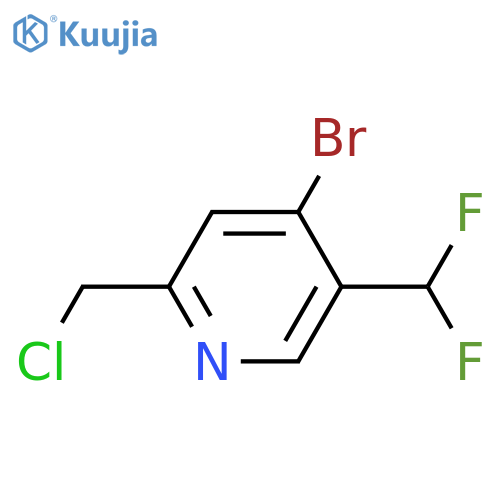 4-Bromo-2-(chloromethyl)-5-(difluoromethyl)pyridine structure