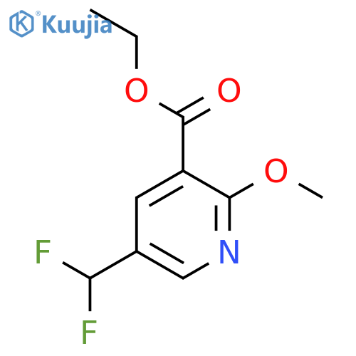 Ethyl 5-(difluoromethyl)-2-methoxypyridine-3-carboxylate structure