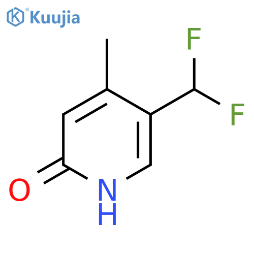 5-(Difluoromethyl)-2-hydroxy-4-methylpyridine structure