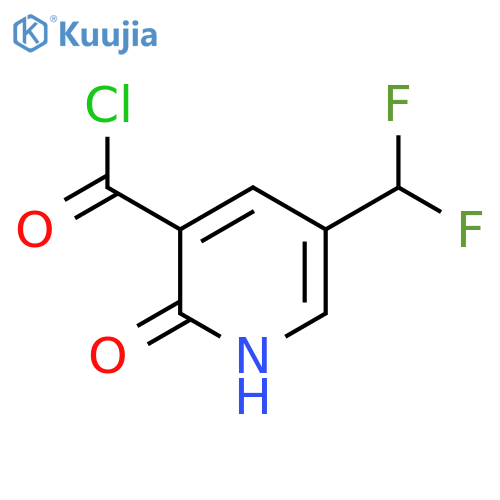 5-(Difluoromethyl)-2-hydroxypyridine-3-carbonyl chloride structure