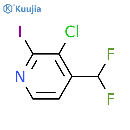 3-Chloro-4-(difluoromethyl)-2-iodopyridine structure