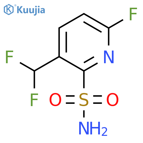 3-(Difluoromethyl)-6-fluoropyridine-2-sulfonamide structure