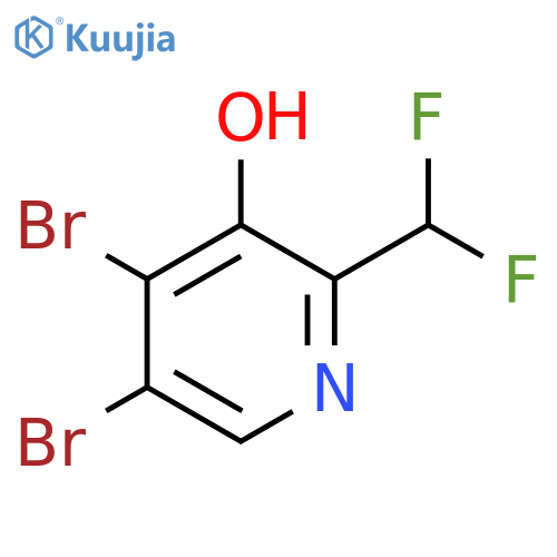 4,5-Dibromo-2-(difluoromethyl)-3-hydroxypyridine structure