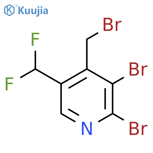 4-(Bromomethyl)-2,3-dibromo-5-(difluoromethyl)pyridine structure