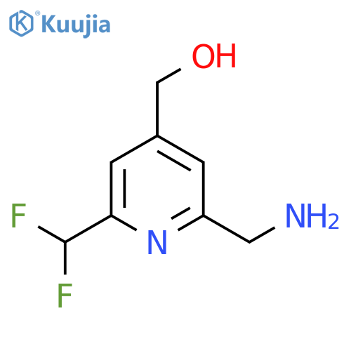 2-(Aminomethyl)-6-(difluoromethyl)pyridine-4-methanol structure