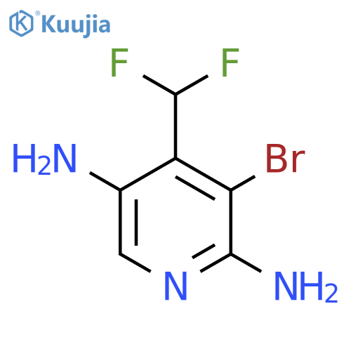 3-Bromo-2,5-diamino-4-(difluoromethyl)pyridine structure