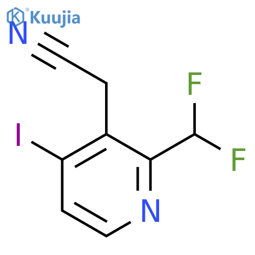 2-(Difluoromethyl)-4-iodopyridine-3-acetonitrile structure