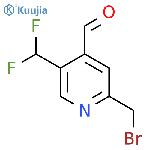 2-(Bromomethyl)-5-(difluoromethyl)pyridine-4-carboxaldehyde structure