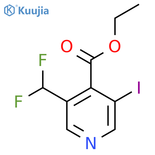 Ethyl 3-(difluoromethyl)-5-iodopyridine-4-carboxylate structure