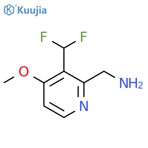 2-(Aminomethyl)-3-(difluoromethyl)-4-methoxypyridine structure