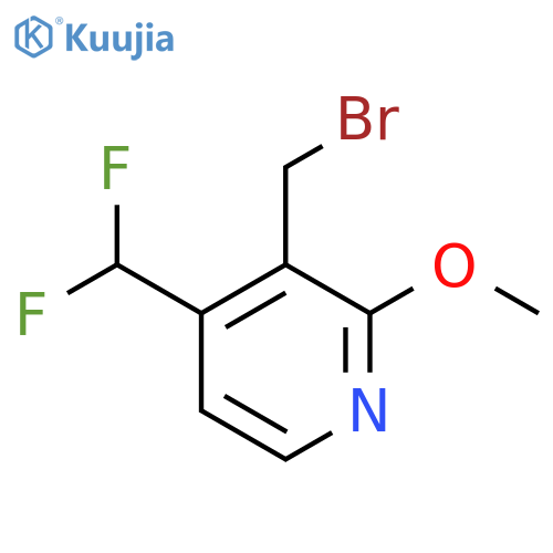 3-(Bromomethyl)-4-(difluoromethyl)-2-methoxypyridine structure