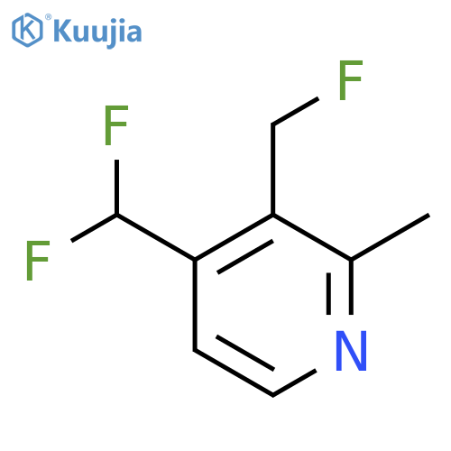 4-(Difluoromethyl)-3-(fluoromethyl)-2-methylpyridine structure
