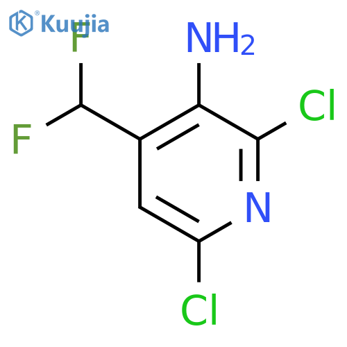3-Amino-2,6-dichloro-4-(difluoromethyl)pyridine structure