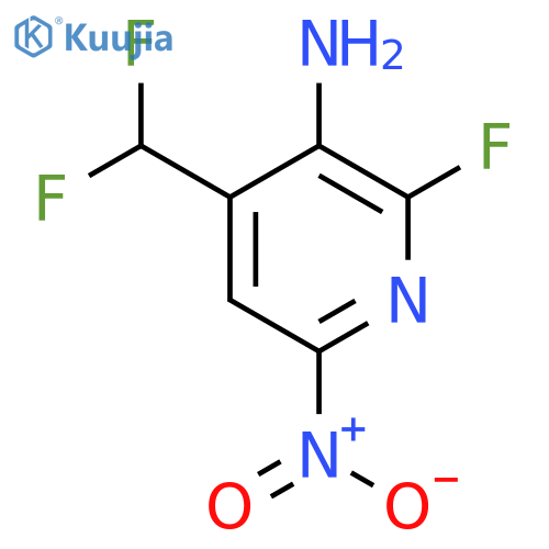 3-Amino-4-(difluoromethyl)-2-fluoro-6-nitropyridine structure