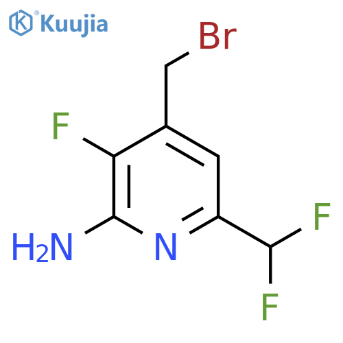 2-Amino-4-(bromomethyl)-6-(difluoromethyl)-3-fluoropyridine structure