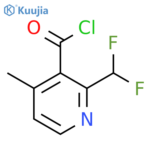 2-(Difluoromethyl)-4-methylpyridine-3-carbonyl chloride structure