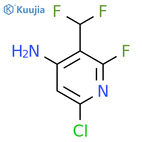 4-Amino-6-chloro-3-(difluoromethyl)-2-fluoropyridine structure