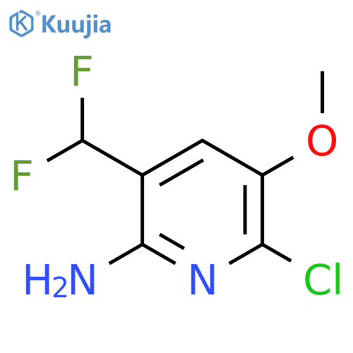 2-Amino-6-chloro-3-(difluoromethyl)-5-methoxypyridine structure