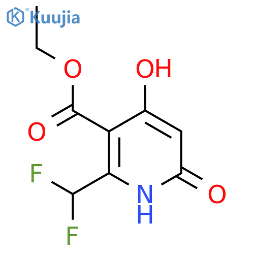 Ethyl 2-(difluoromethyl)-4,6-dihydroxypyridine-3-carboxylate structure