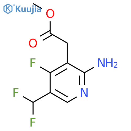 Methyl 2-amino-5-(difluoromethyl)-4-fluoropyridine-3-acetate structure