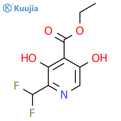 Ethyl 2-(difluoromethyl)-3,5-dihydroxypyridine-4-carboxylate structure