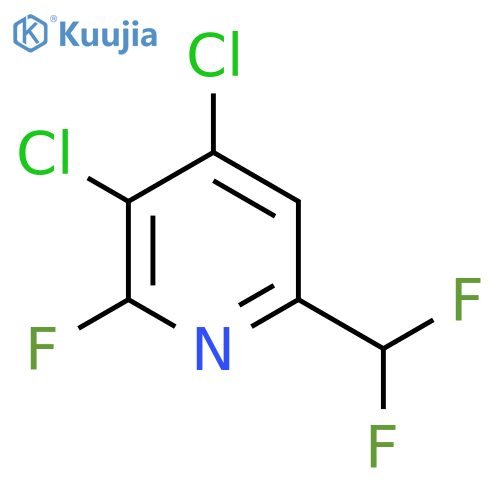 3,4-Dichloro-6-(difluoromethyl)-2-fluoropyridine structure