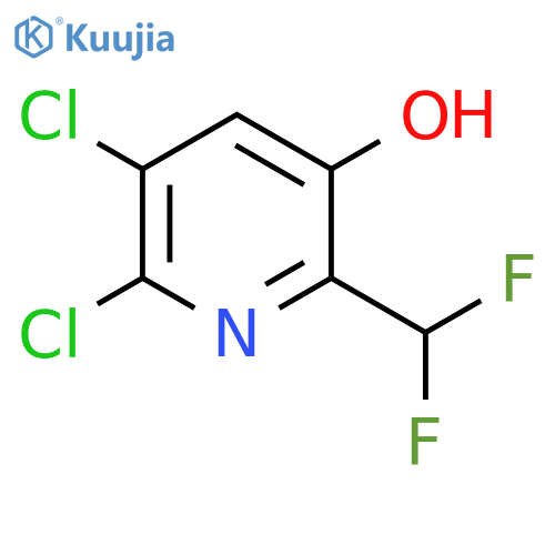 2,3-Dichloro-6-(difluoromethyl)-5-hydroxypyridine structure