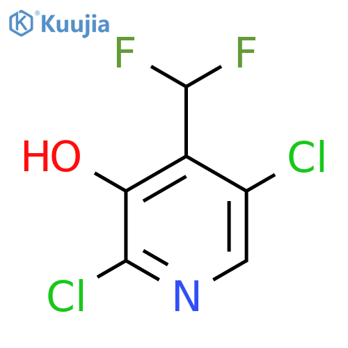 2,5-Dichloro-4-(difluoromethyl)-3-hydroxypyridine structure