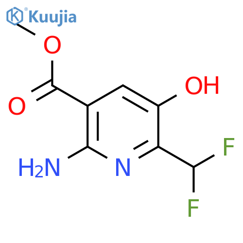 Methyl 2-amino-6-(difluoromethyl)-5-hydroxypyridine-3-carboxylate structure