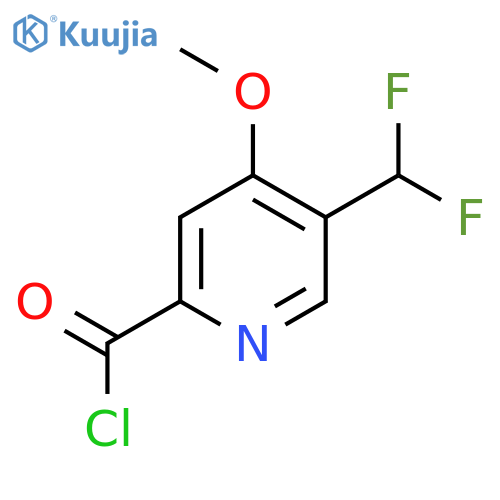 5-(Difluoromethyl)-4-methoxypyridine-2-carbonyl chloride structure