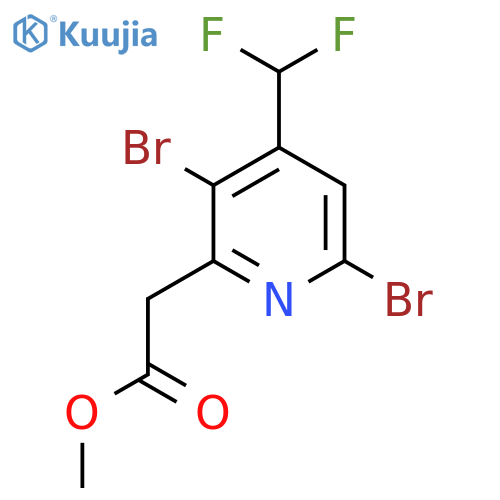 Methyl 3,6-dibromo-4-(difluoromethyl)pyridine-2-acetate structure