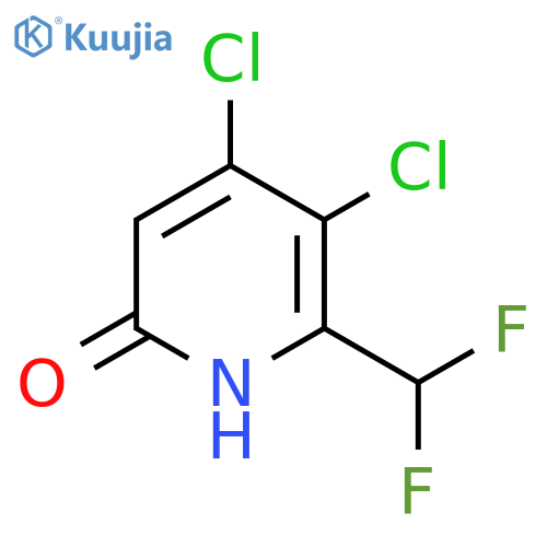3,4-Dichloro-2-(difluoromethyl)-6-hydroxypyridine structure