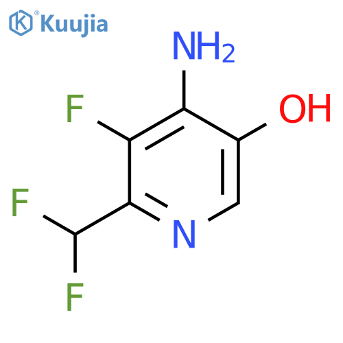 4-Amino-2-(difluoromethyl)-3-fluoro-5-hydroxypyridine structure
