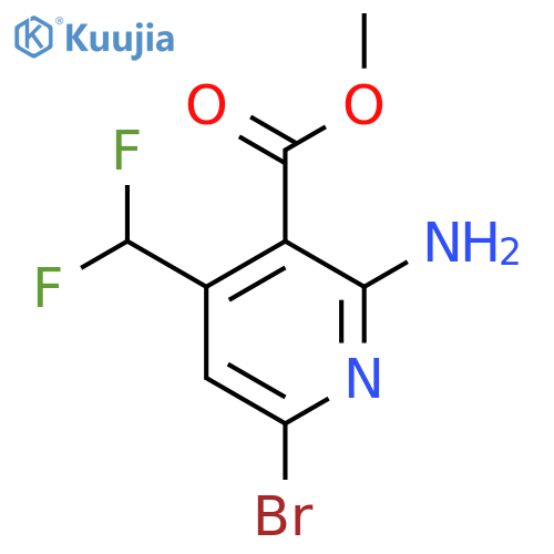 Methyl 2-amino-6-bromo-4-(difluoromethyl)pyridine-3-carboxylate structure
