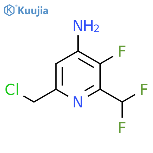 4-Amino-6-(chloromethyl)-2-(difluoromethyl)-3-fluoropyridine structure
