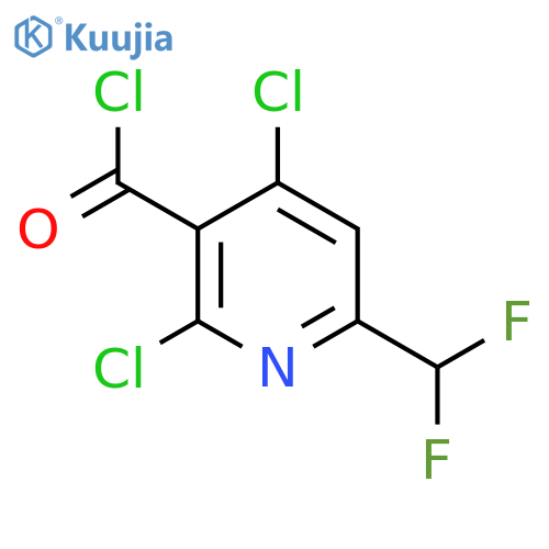2,4-Dichloro-6-(difluoromethyl)pyridine-3-carbonyl chloride structure