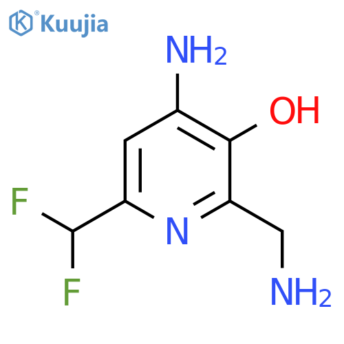 4-Amino-2-(aminomethyl)-6-(difluoromethyl)-3-hydroxypyridine structure