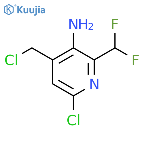 3-Amino-6-chloro-4-(chloromethyl)-2-(difluoromethyl)pyridine structure