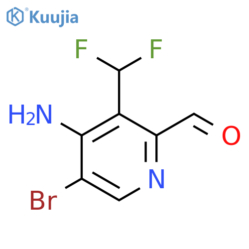4-Amino-5-bromo-3-(difluoromethyl)pyridine-2-carboxaldehyde structure