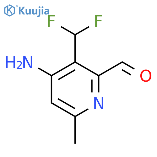 4-Amino-3-(difluoromethyl)-6-methylpyridine-2-carboxaldehyde structure