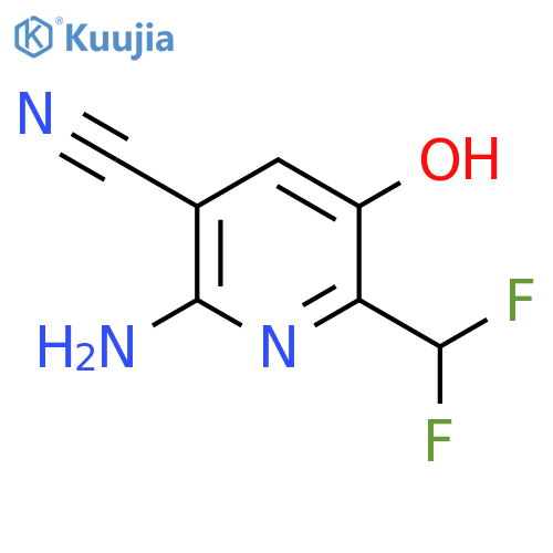 2-Amino-3-cyano-6-(difluoromethyl)-5-hydroxypyridine structure
